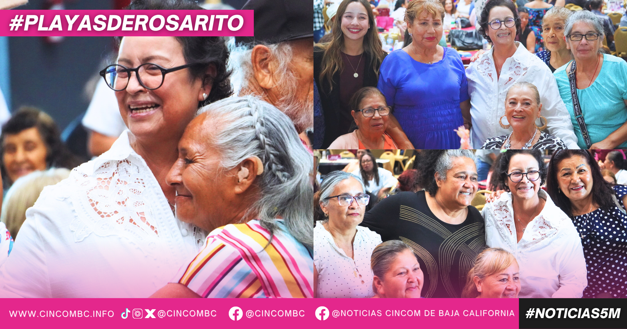 Celebra Presidenta Rocío Adame a las personas adultas mayores de Playas de Rosarito