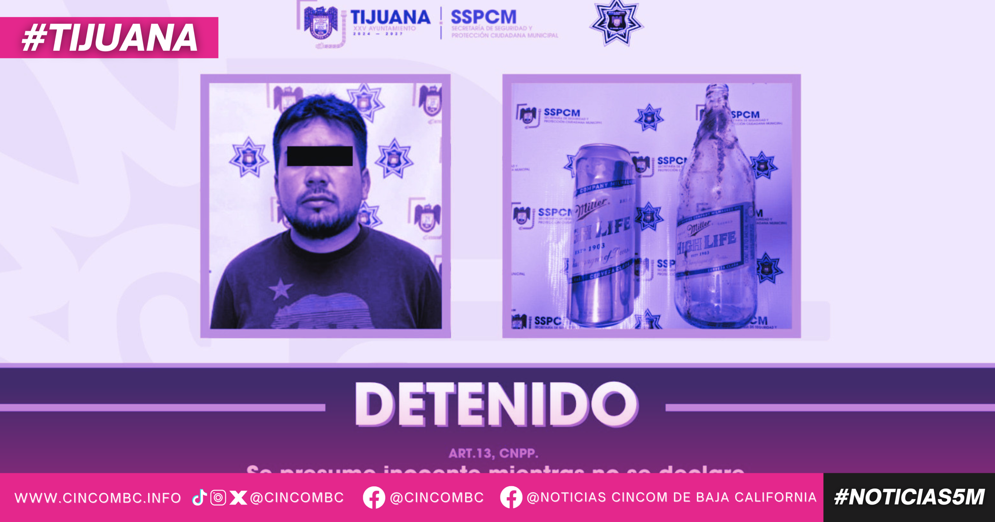 Asegura Policía Municipal a hombre por presunta corrupción de menores