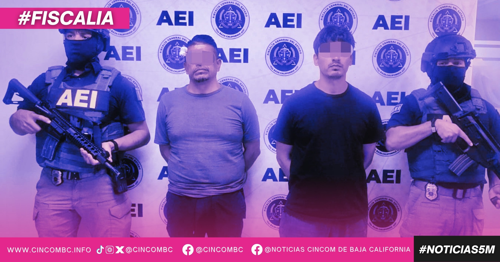 CAPTURA FGE A DOS IMPLICADOS EN HOMICIDIO AL INTERIOR DE UN CENTRO DE REHABILITACIÓN EN TIJUANA