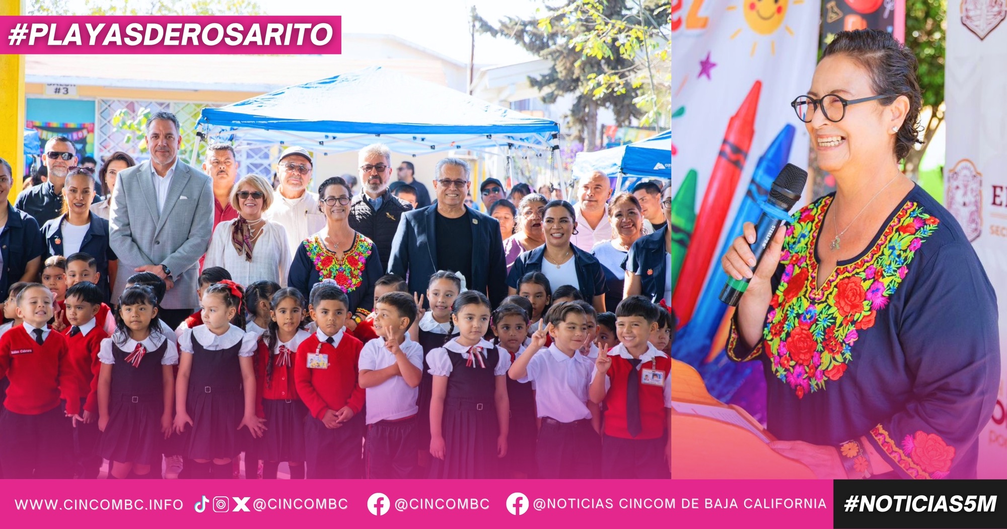 Presidenta Rocio Adame acompaña a niñas y niños en el inicio del ciclo escolar 2026-2027