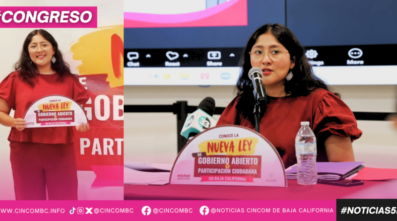 IMPULSA DIPUTADA MICHEL SÁNCHEZ NUEVA LEY PARA AMPLIAR LA PARTICIPACIÓN CIUDADANA EN BAJA CALIFORNIA