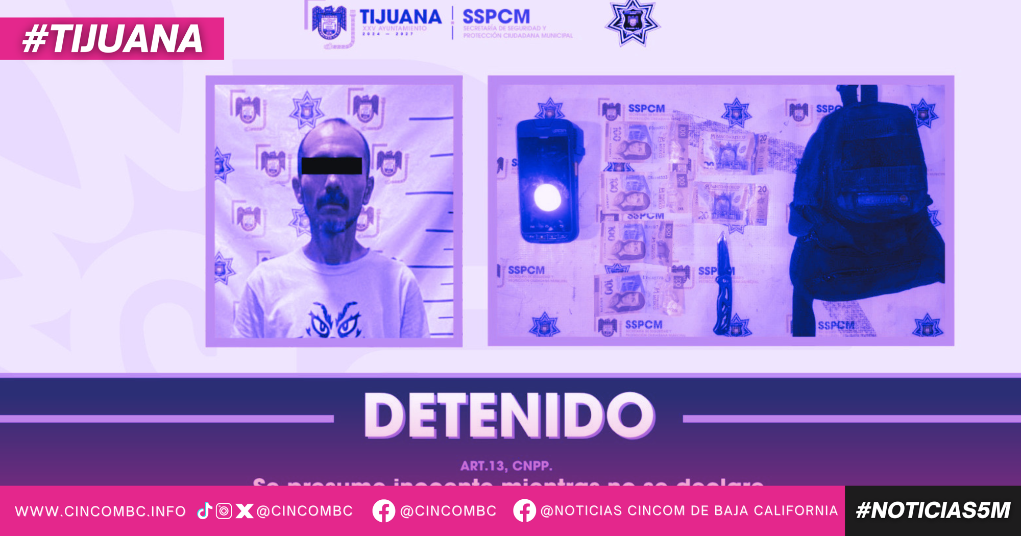 Arrestan elementos de la SSPCM a hombre señalado por robo con violencia en gasolinera