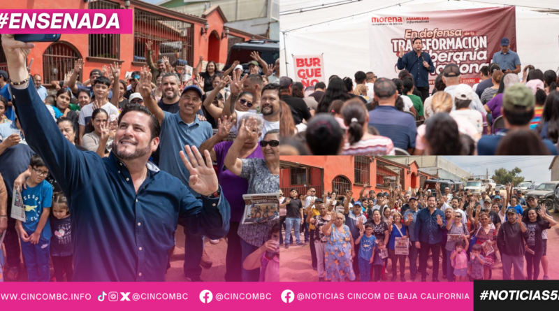 Ismael Burgueño acerca a vecinos de Ensenada los avances de la 4T y refuerza respaldo al proyecto nacional