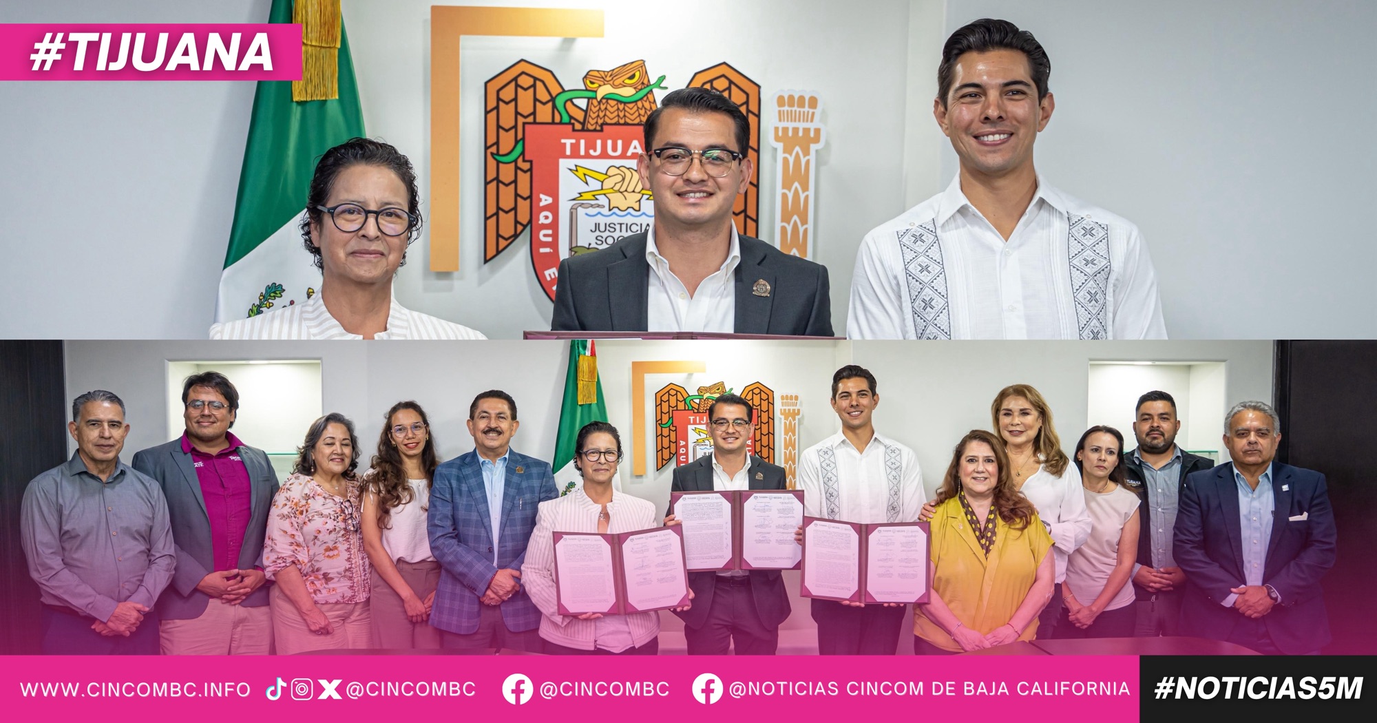 Suscribe presidente municipal de Tijuana convenio con Tecate y Playas de Rosarito para la elaboración del Plan Estratégico Metropolitano 2026-2040