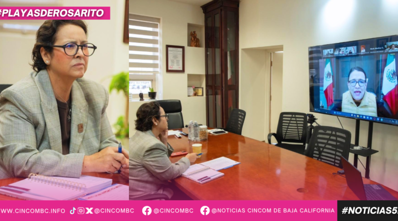 Presidenta Rocío Adame lleva a mesa nacional acciones de prevención que se realizan en Rosarito