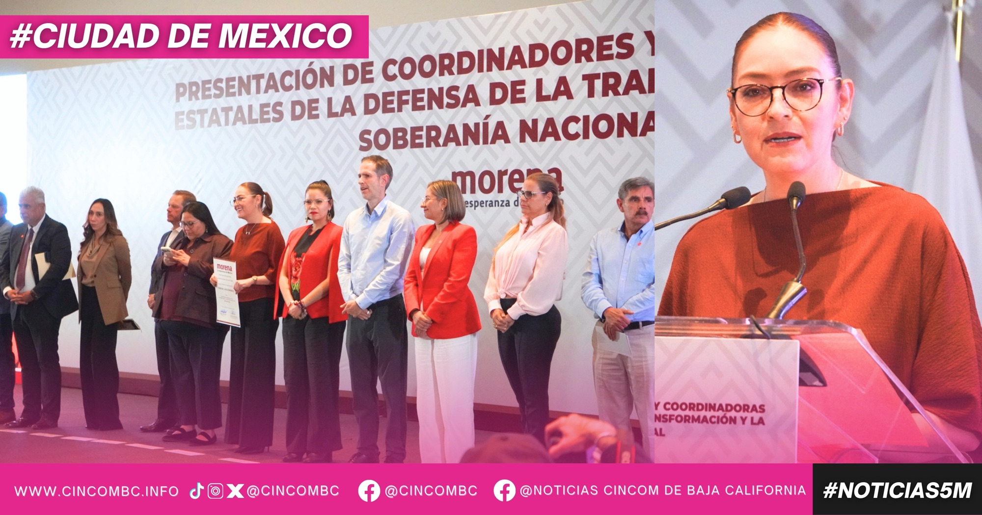 Verónica Díaz Robles se convierte en la Coordinadora Estatal de la Defensa de la Transformación y la Soberanía Nacional en el estado de Zacatecas