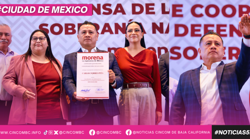 Será Carlos Torres Piña el próximo coordinador Estatal de Michoacán por Morena