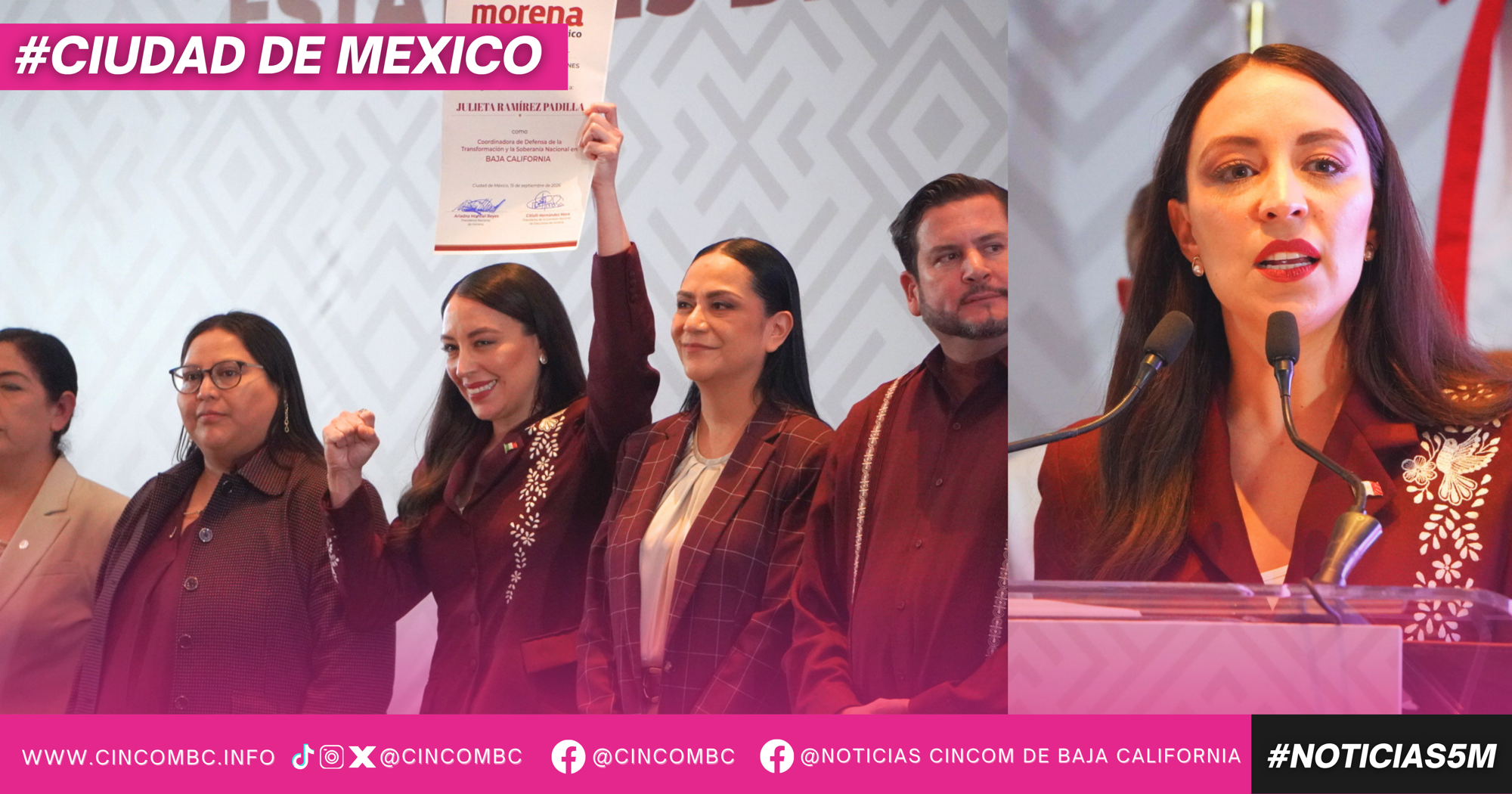 Julieta Ramírez Padilla será la coordinadora estatal de Morena en Baja California