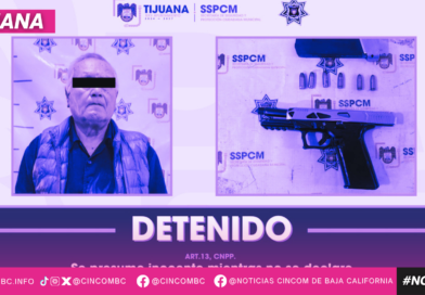 Detienen agentes de la Policía Municipal a hombre en posesión de un arma de fuego