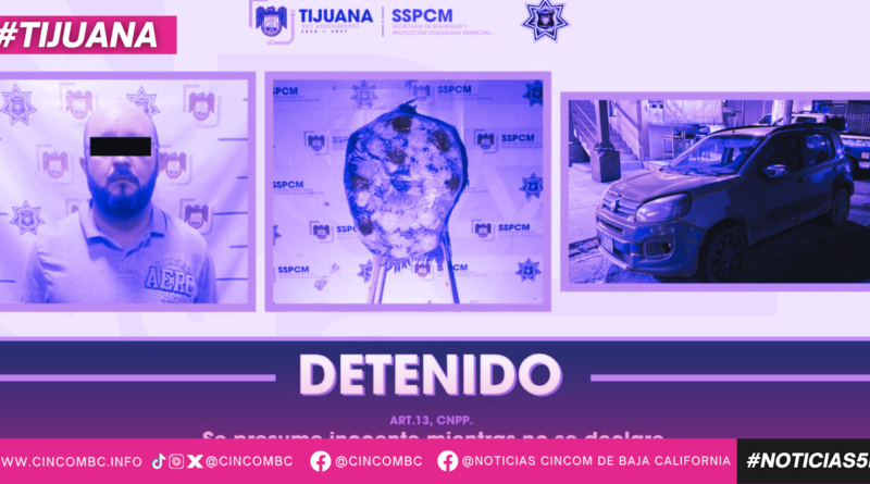 Agentes de la SSPCM detienen a un hombre tras reporte por presunta entrega de arreglo floral relacionado con amenazas