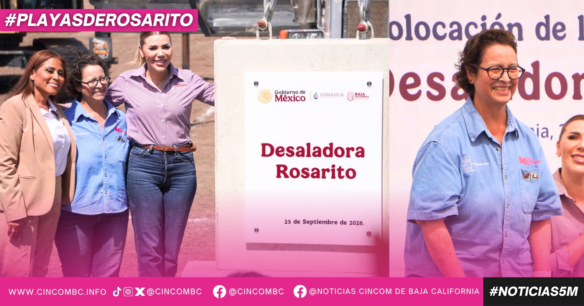 Presidenta Rocio Adame destaca importancia de la planta desaladora para fortalecer el abasto de agua en Playas de Rosarito