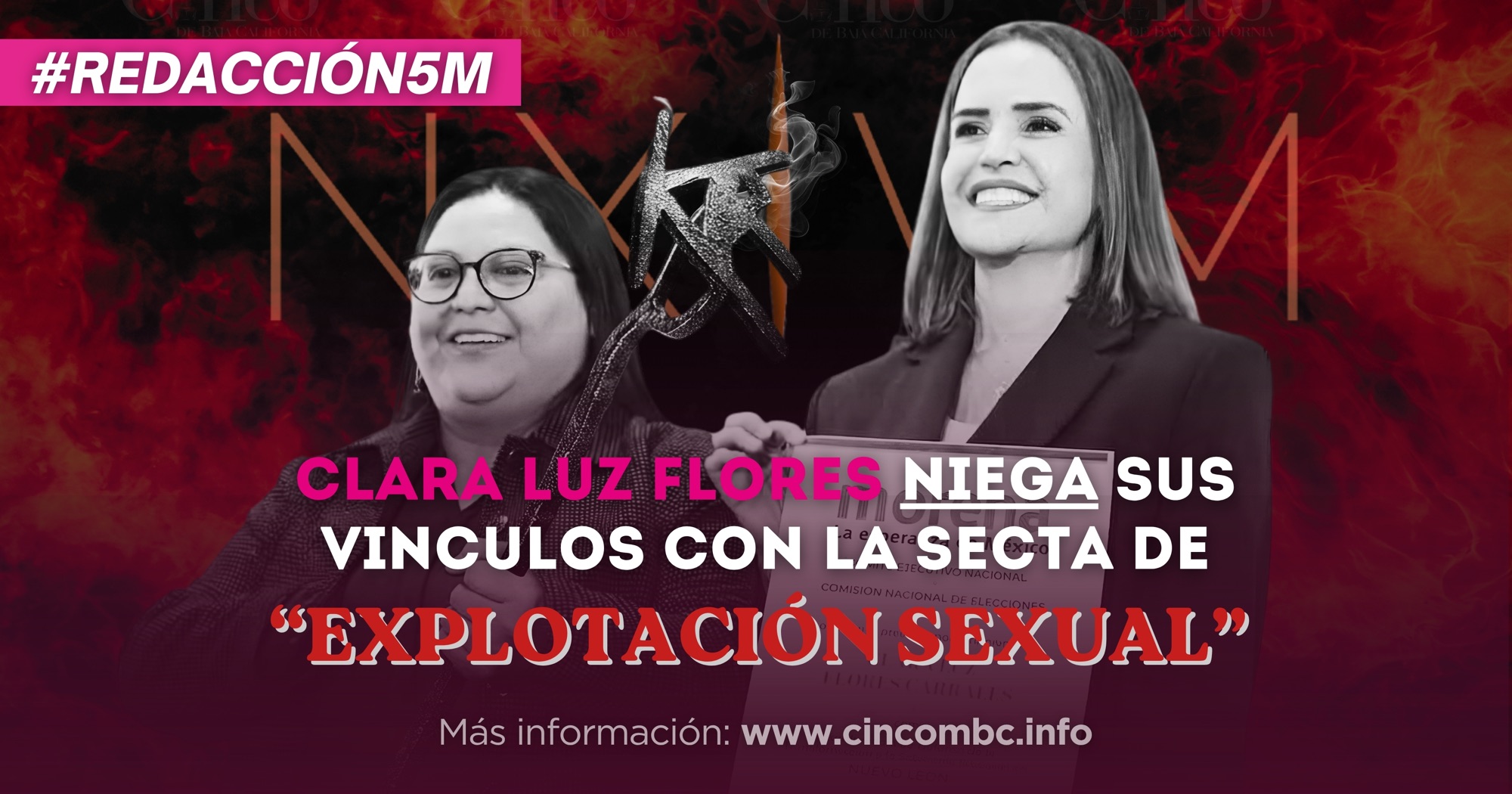 CLARA LUZ FLORES NIEGA SUS VÍNCULOS CON LA SECTA DE «EXPLOTACIÓN SEXUAL»