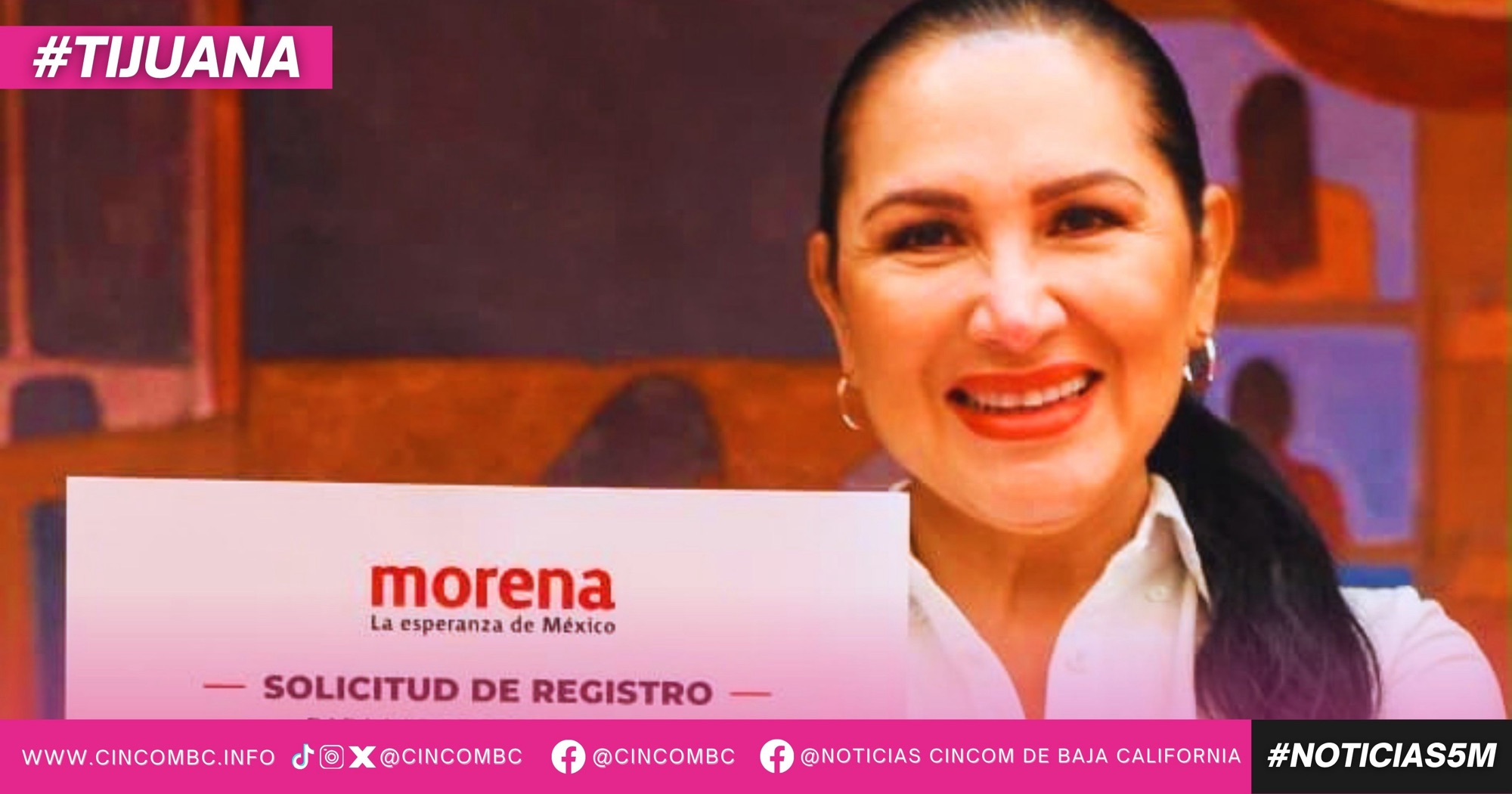 SE REGISTRA ARACELI GERALDO PARA LA COORDINACIÓN MUNICIPAL EN TIJUANA