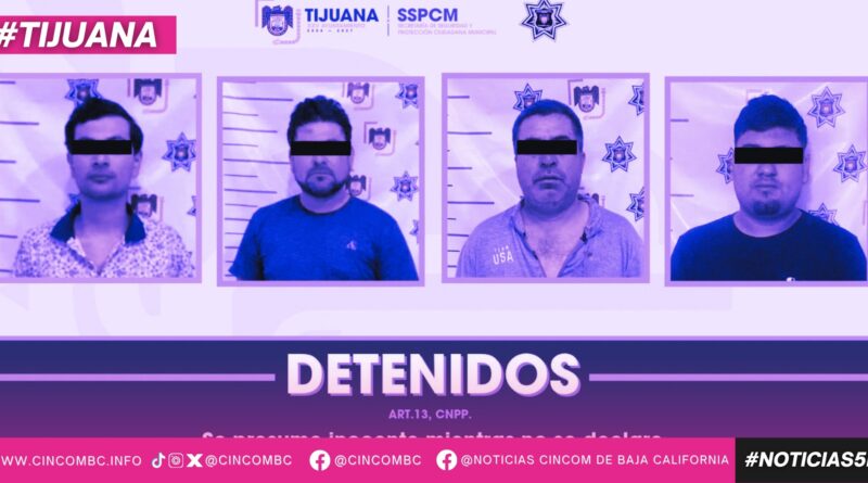 Aseguran agentes de la SSPCM a cuatro hombres tras riña en el fraccionamiento El Vergel Aseguran agentes de la SSPCM a cuatro hombres tras riña en el fraccionamiento El Vergel
