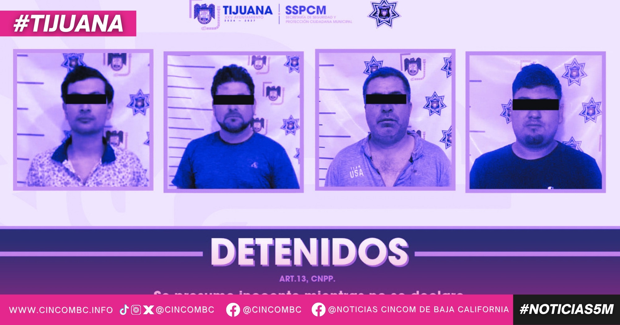 Aseguran agentes de la SSPCM a cuatro hombres tras riña en el fraccionamiento El Vergel