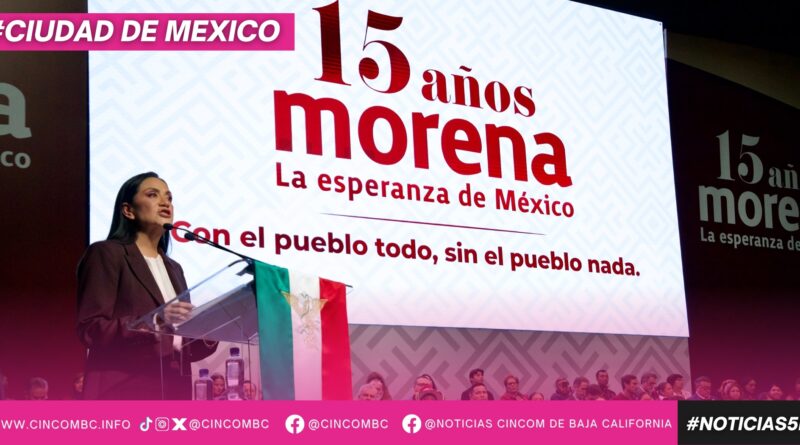 Morena celebra 15 años de existencia como partido en México
