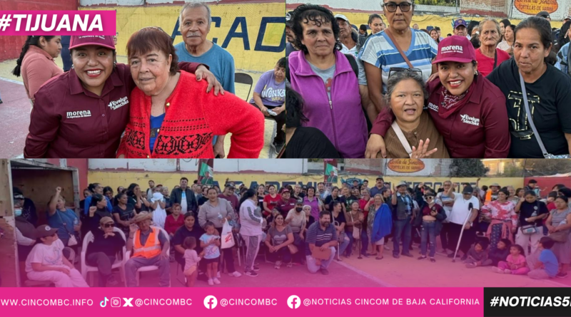 ASEGURA EVELYN SÁNCHEZ QUE TIJUANA SE CONTRUYE DESDE CADA CALLE Y CADA COLONIA QUE VISITA DURANTE SUS RECORRIDOS TERRITORIALES